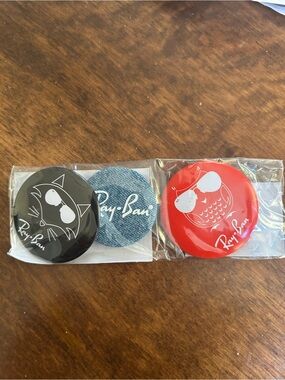 Ray-Ban Round Pet Charms — Black, Denim Blue, Red